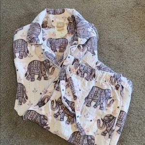 Flannel pajamas by Pottery Barn. Size small